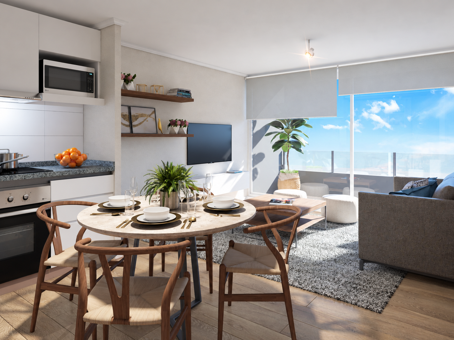 Departamentos en Papudo: modernidad, vistas al mar y bono pie
